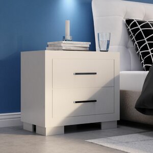 Wade Logan 2 Drawer Nightstand & Reviews | Wayfair